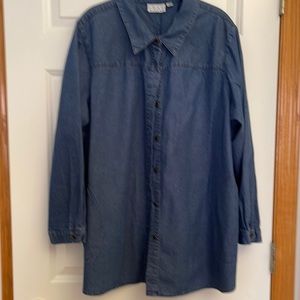 Swing style jean shirt/jacket